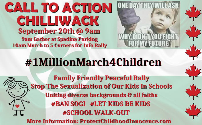 1 Million March 4 Children. Chilliwack Edition